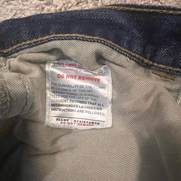 Ariat Men's Dark Blue Bootcut Work Jeans - Picture 6 of 8